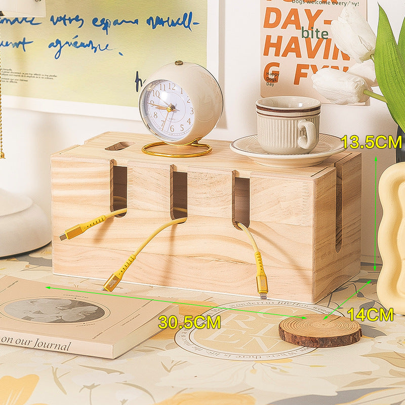 NordicHide™ Kabelorganiseringsboks i Tre