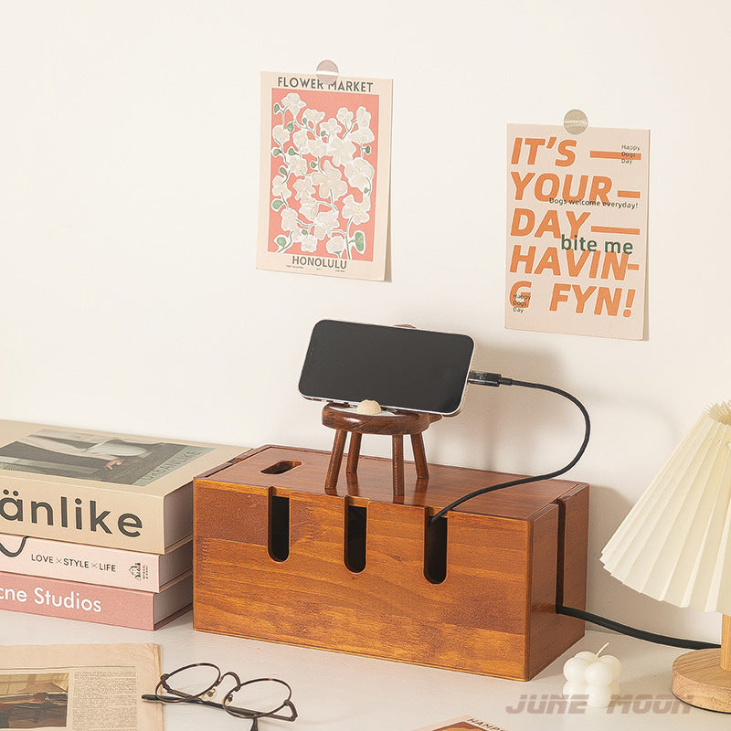 NordicHide™ Kabelorganiseringsboks i Tre