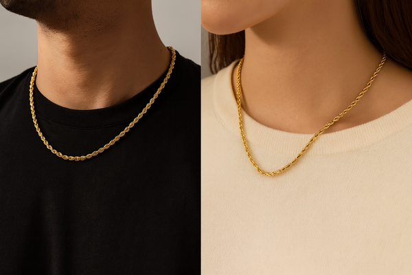 Noble 18K Gull Taukjede – 4mm Unisex