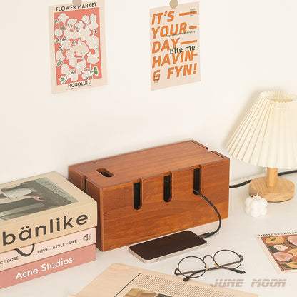 NordicHide™ Kabelorganiseringsboks i Tre