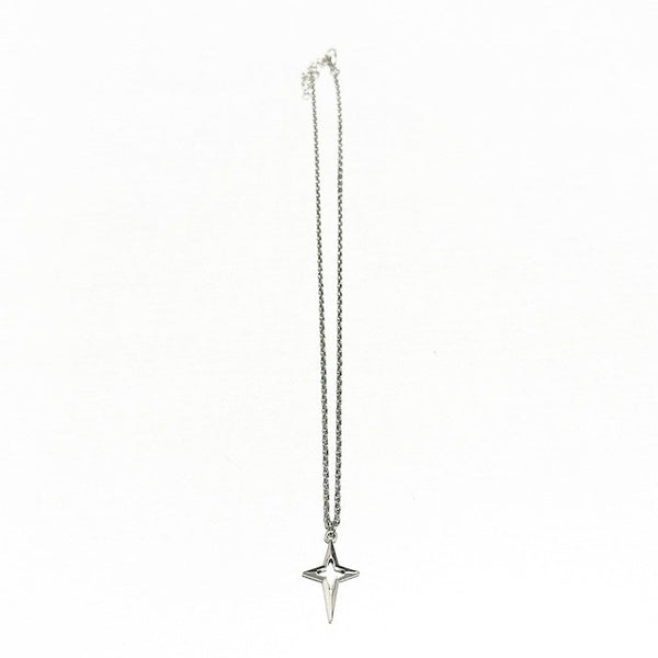 Firkantet stjerne snake-halskjede i rustfritt stål